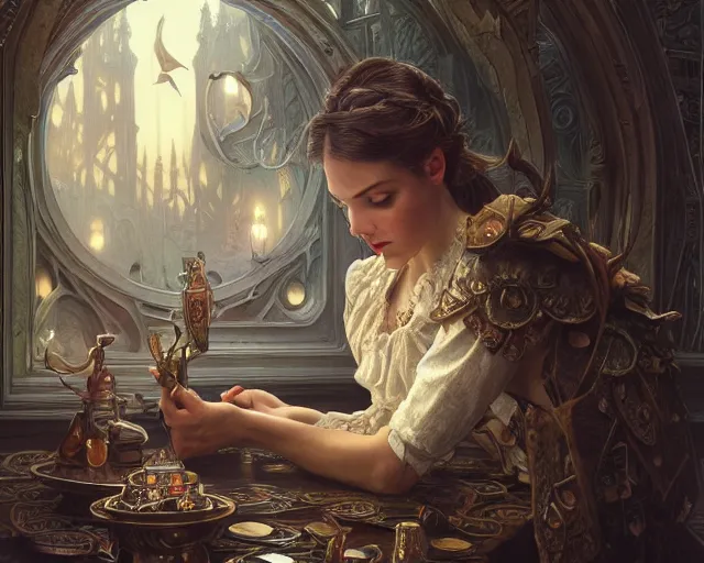 Prompt: photography of laurie lipton, deep focus, d & d, fantasy, intricate, elegant, highly detailed, digital painting, artstation, concept art, matte, sharp focus, illustration, hearthstone, art by artgerm and greg rutkowski and alphonse mucha