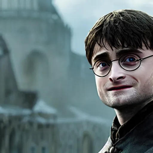 Image similar to daniel radcliffe as harry potter in game of thrones