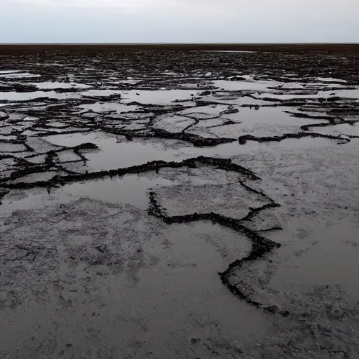 Image similar to 10000 year old meme about how The ice cleared out of the land leaving behind a quagmire of mud, swamps and sloughs. It remained an inhospitable environment for some time.