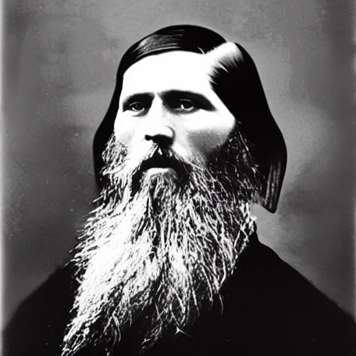 Prompt: rasputin real life photo portrait