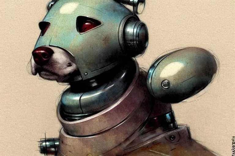 Image similar to ( ( ( ( ( 1 9 5 0 s retro future robot android dog. muted colors. ) ) ) ) ) by jean - baptiste monge!!!!!!!!!!!!!!!!!!!!!!!!!!!!!!