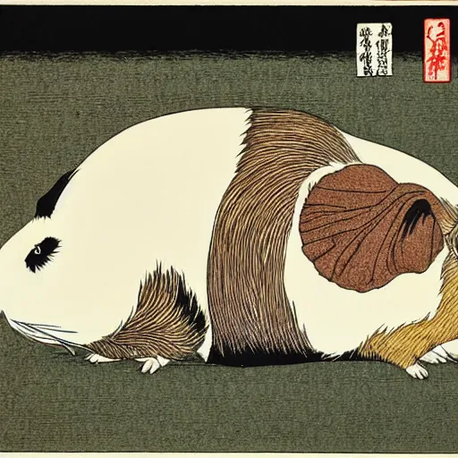 Prompt: guinea pig by takato yamamoto