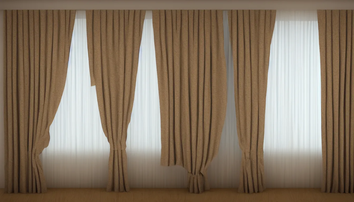 Image similar to night curtains, house interior, design very detailed, high resolution, 8 k