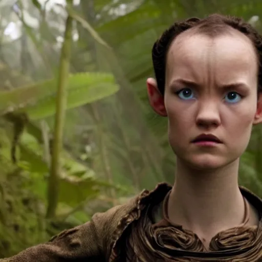Image similar to daisey ridley in avatar ( 2 0 0 9 ), 8 k wide shot