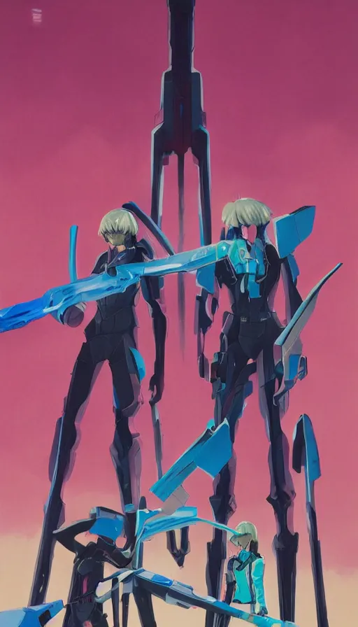 Image similar to xenoblade chronicles mechonis towering over the viewer by vincent di fate