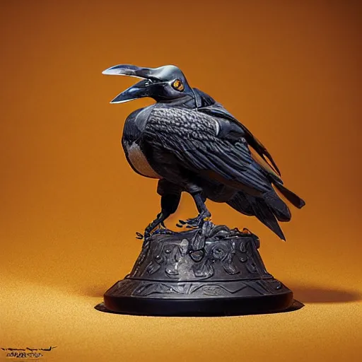 Prompt: corvus belli aleph figurine, hyper realist