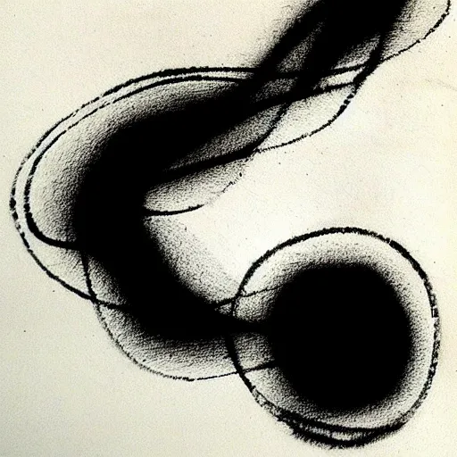 Image similar to zen, abstraction, ink