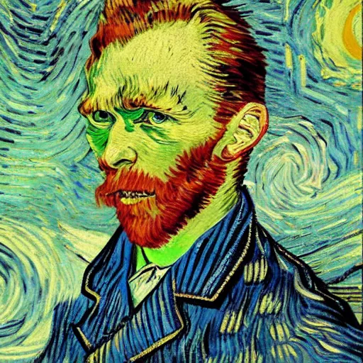 Prompt: A horrendous necktie depicting horrors beyond comprehension, Van Gogh, 8k, volumetric surroundings, pathos