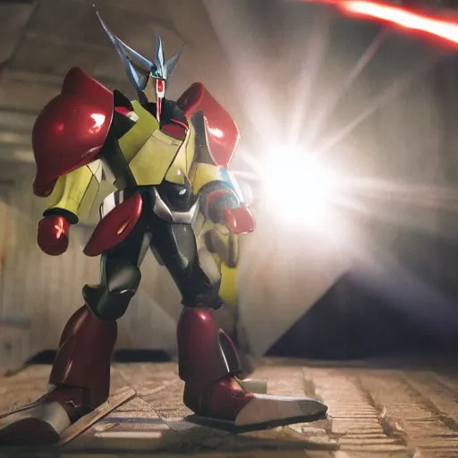 Prompt: photographic shot of grendizer, backlight