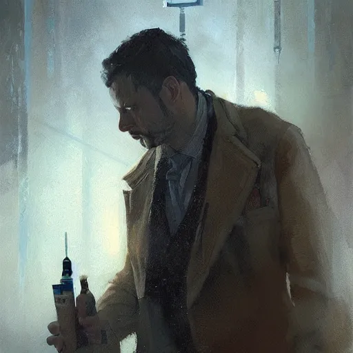 Image similar to pest doctor, oil painting, by Greg Rutkowski