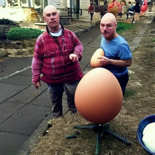 Image similar to i am the egg man they are the egg men i am the walrus goo goo g'joob