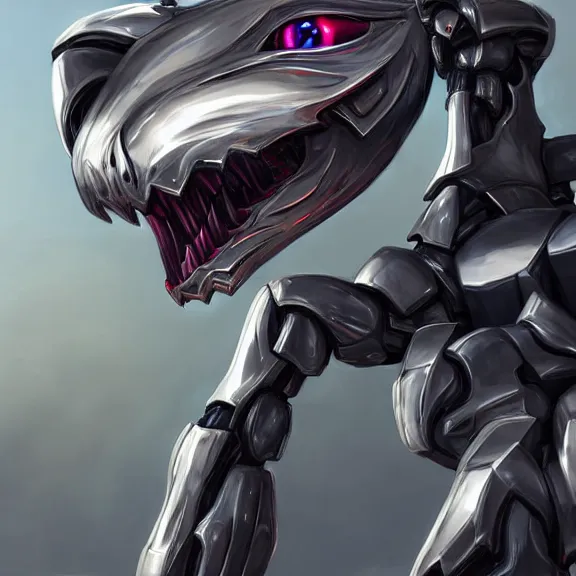 Image similar to detailed maw shot of a gigantic elegant beautiful stunning hot anthropomorphic robot mecha female dragon eating her tiny human pilot, with sleek silver metal armor and cat ears, OLED visor over eyes, the human sitting inside the detailed high quality dragon maw, food pov, prey pov, micro pov, vore, digital art, mawshot, dragon vore, furry art, high quality, 8k 3D realistic, macro art, micro art, Furaffinity, Deviantart, Eka's Portal, G6