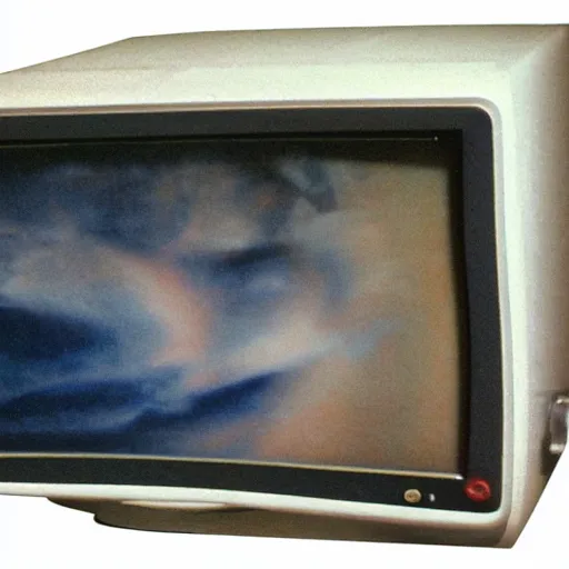 Prompt: dream reconstruction on a CRT television