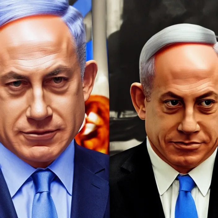 Image similar to Benjamin Netanyahu as Obi Wan Keboni