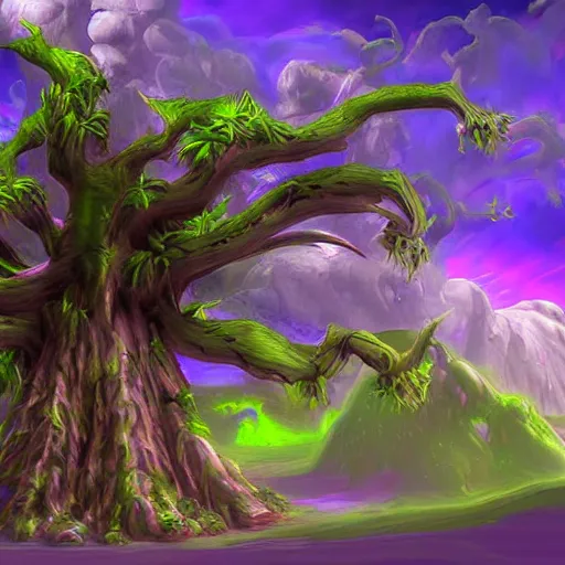 Image similar to ancient tree protector warcraft 3 digital art