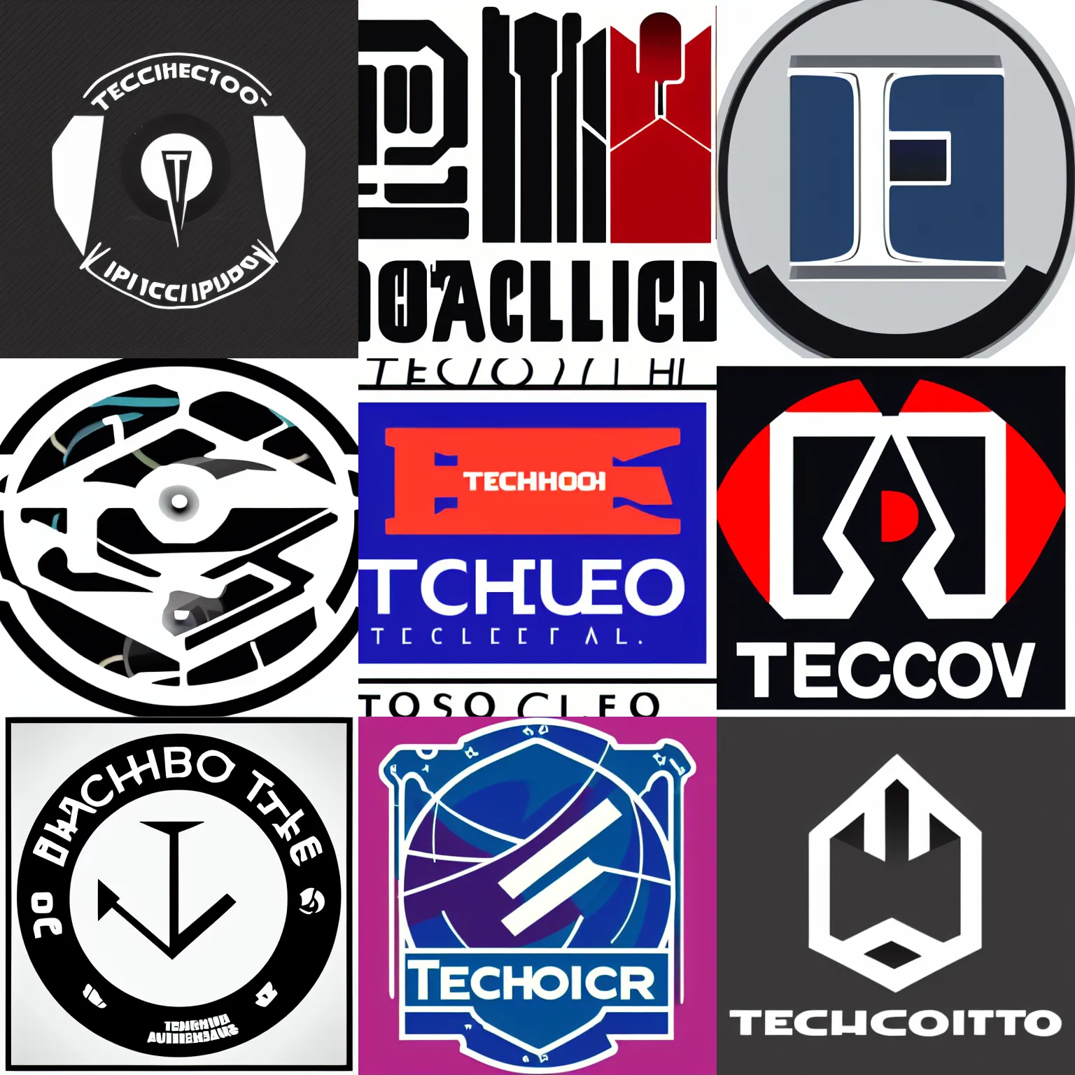Prompt: vector logo of TechnoBro
