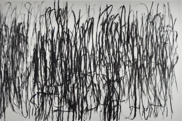 Prompt: large scale neo - concretist painting by cy twombly, minimal brush strokes, high resolution art scan, well lit