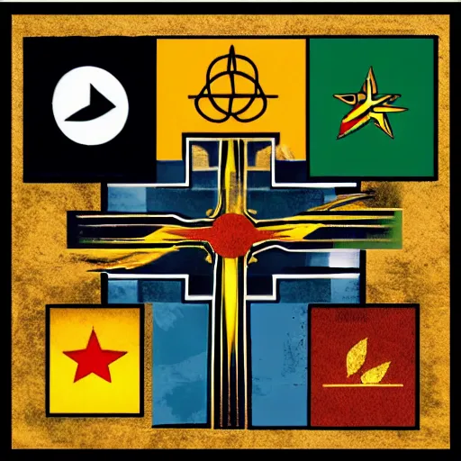 Image similar to four nation symbols avatar