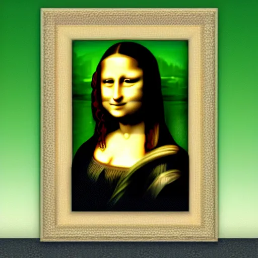 Image similar to the mona lisa in mario