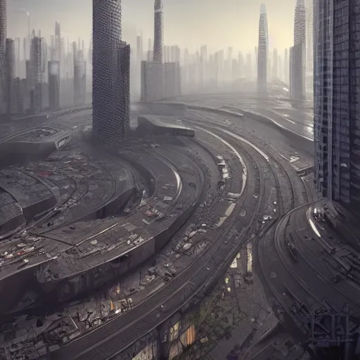 Image similar to futuristic sao paulo, dystopia, 8 k, art by petter steen and daniel dociu and david edwards