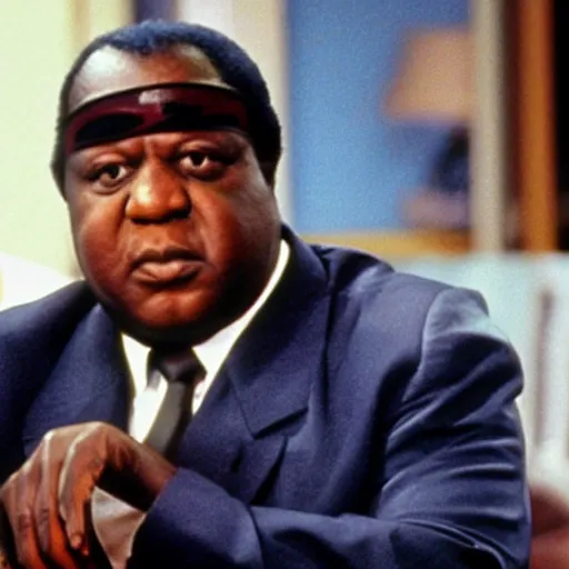 Image similar to A still of Idi Amin in the 1990s sitcom Friends