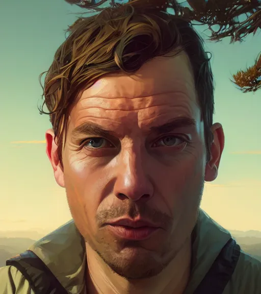 Image similar to highly detailed portrait in gta v, stephen bliss, unreal engine, fantasy art by greg rutkowski, loish, rhads, ferdinand knab, makoto shinkai and lois van baarle, ilya kuvshinov, rossdraws, tom bagshaw, global illumination, radiant light, detailed and intricate environment