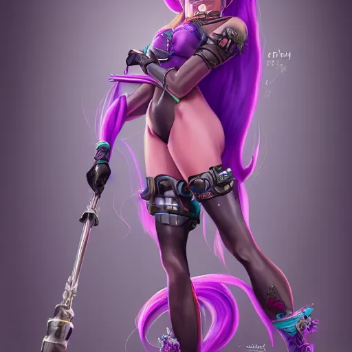 Prompt: A hyperdetailed award winning masterpiece full body shot of Jinx from Arcane,by Greg Rutowsky,trending on artstation