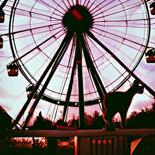 Image similar to !!! cat!!!, ( ferris wheel ), feline, sitting, riding, award winning photo