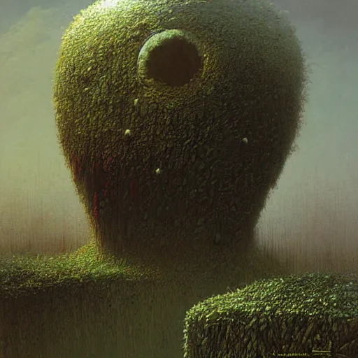 Image similar to Terraria boss made by Zdzislaw Beksinski