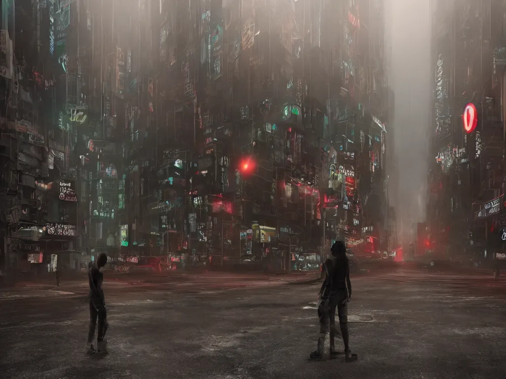 Prompt: voodoo people film clip by the prodigy, cyberpunk, dark magic, green whispy fog, street scene, fluorescent street lights, dirty rats, hdr, alligator shaman, faint feeling of doom, wet asphalt, reflected light, detailed render, gloomy, ray traced reflections, trending on deviantart, dlss, volumetric fog, volumetric light, 8 k