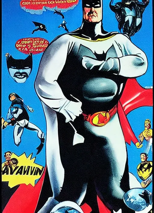 Image similar to an 8 0's john alvin superhero movie poster starring steven seagal face as fat batman movie is called fat bat man, cinematic