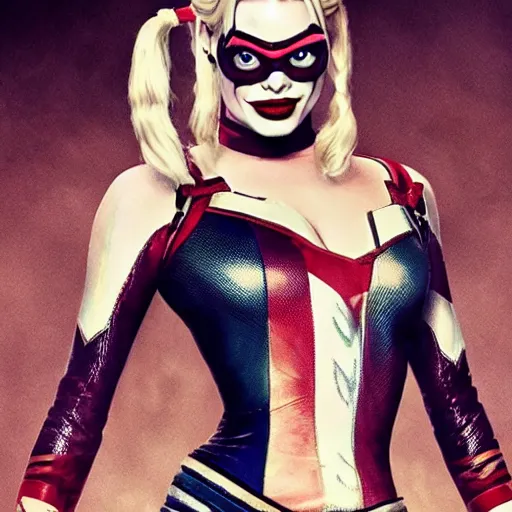 Prompt: margot robbie as harley quinn in avengers endgame