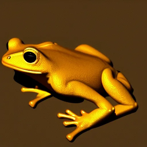 Prompt: a golden frog, trending on artstation, hdr, instagram photo