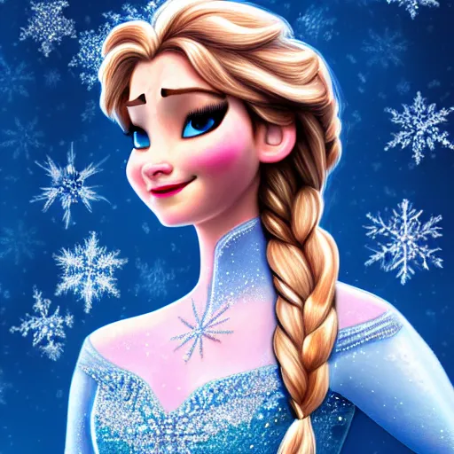 Image similar to A photograph of Jennifer Lawrence as Princess Elsa in Frozen (2013), hyperdetailed, 8k, trending on Artstation