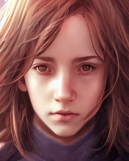 Prompt: hermione granger, hyper realistic face, beautiful eyes, character art, art by artgerm lau and wlop and and ilya kuvshinov and john singer sargent, hyperdetailed, symmetrical, cryengine, trending on artstation, digital art