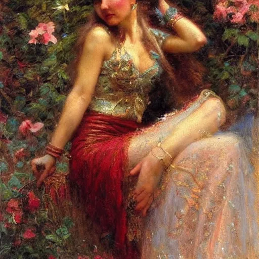 Prompt: artwork by gaston bussiere