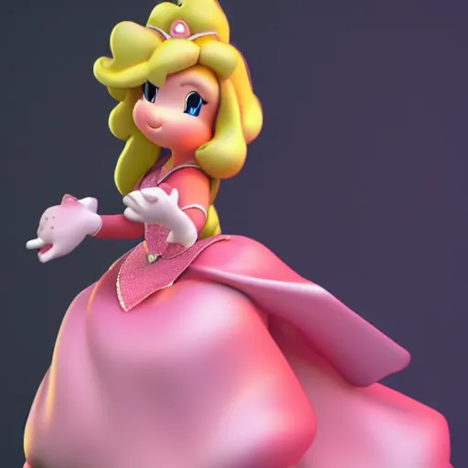 Image similar to photo of princess peach posing, ultra details