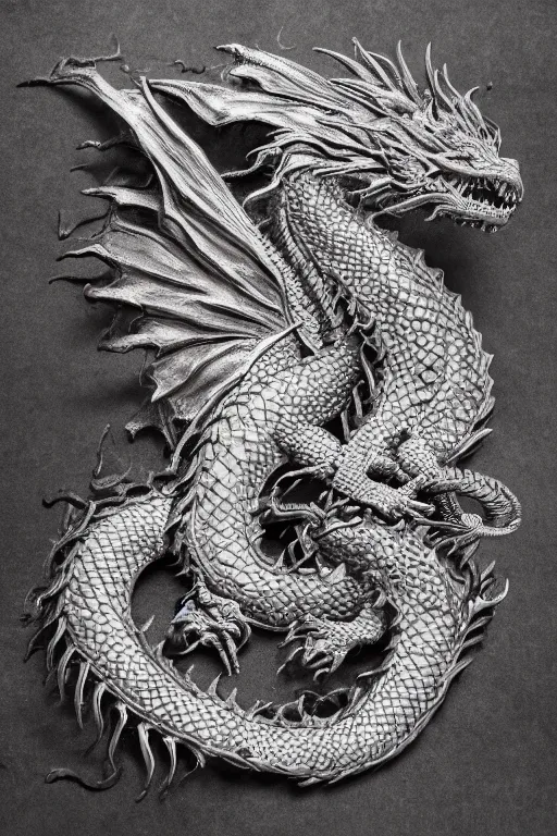 Image similar to Dragon made out of smoke, smoke art, intricate details, 4k