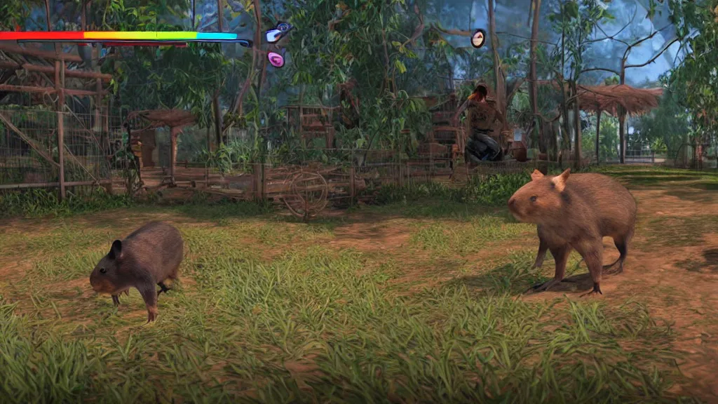 Prompt: a screen capture from mortal wombat game on ps 5