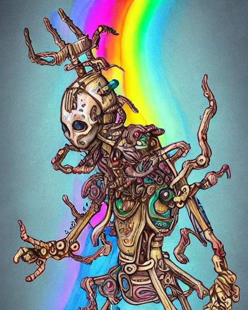 Prompt: a cultist / knight with multiple rainbow eyes and too many arms / hands in the style of studio ghibli in the style of junji ito trending on artstation deviantart pinterest furaffinity detailed realistic hd 8 k high resolution