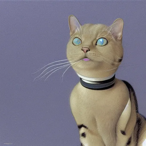 Prompt: A cyborg cat, realistic, sharp focus, 8k high definition, insanely detailed, intricate, elegant, art by Ralph McQuarrie