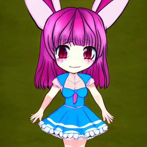 Prompt: chibi bunny girl