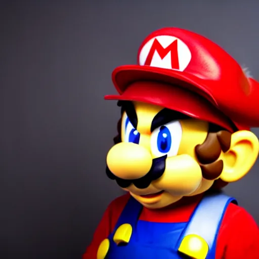 Prompt: uhd candid photo of hyperdetailed satoshi nakamoto dressed as mario. correct face, cinematic lighting, photo by annie leibowitz, and steve mccurry.