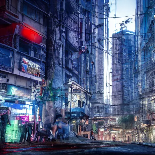 Image similar to istanbul, cyberpunk, realistic