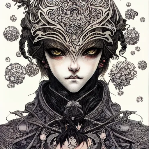 Image similar to prompt: Portrait painted in world of Warcraft style drawn by Vania Zouravliov and Takato Yamamoto, inspired by Fables, intricate acrylic gouache painting, high detail, sharp high detail, manga and anime 2000