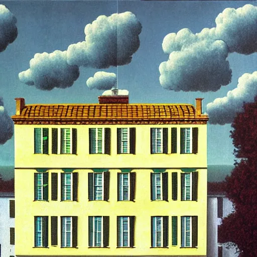 Prompt: wallpaper by magritte