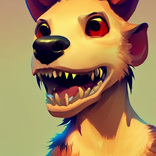 Prompt: Portrait of a Gnoll, mattepainting concept Blizzard pixar maya engine on stylized background splash comics global illumination lighting artstation lois van baarle, ilya kuvshinov, rossdraws