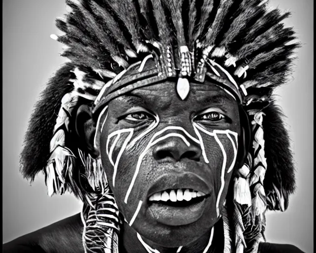 Image similar to zulu tribal warrior