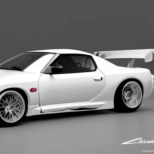 Image similar to a white 1 9 9 4 toyota supra from the future, epic lighting, octane render, trending on art station