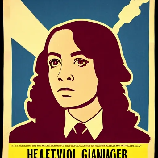 Prompt: Political propaganda poster for Hermione Granger
